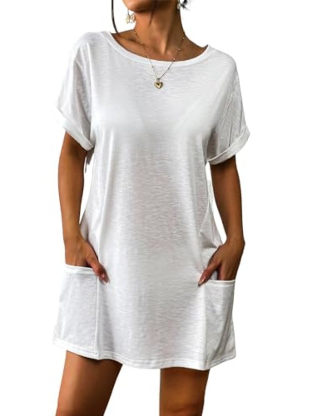 🆕 Women's Bathing Suit Cover Up Swimsuit Coverup Casual Loose Short Sleeve